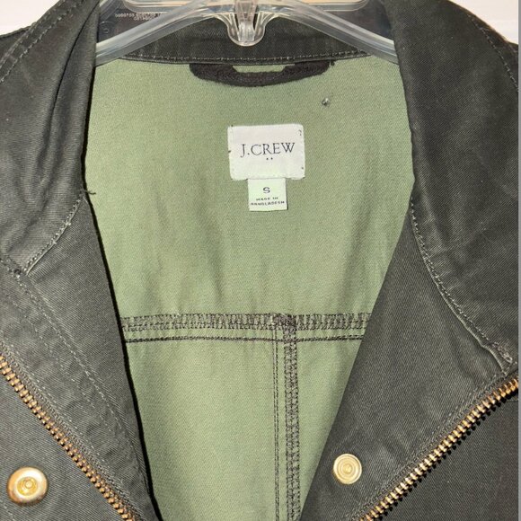 J. Crew Olive Green Field Utility Jacket - Size S - Picture 2 of 3